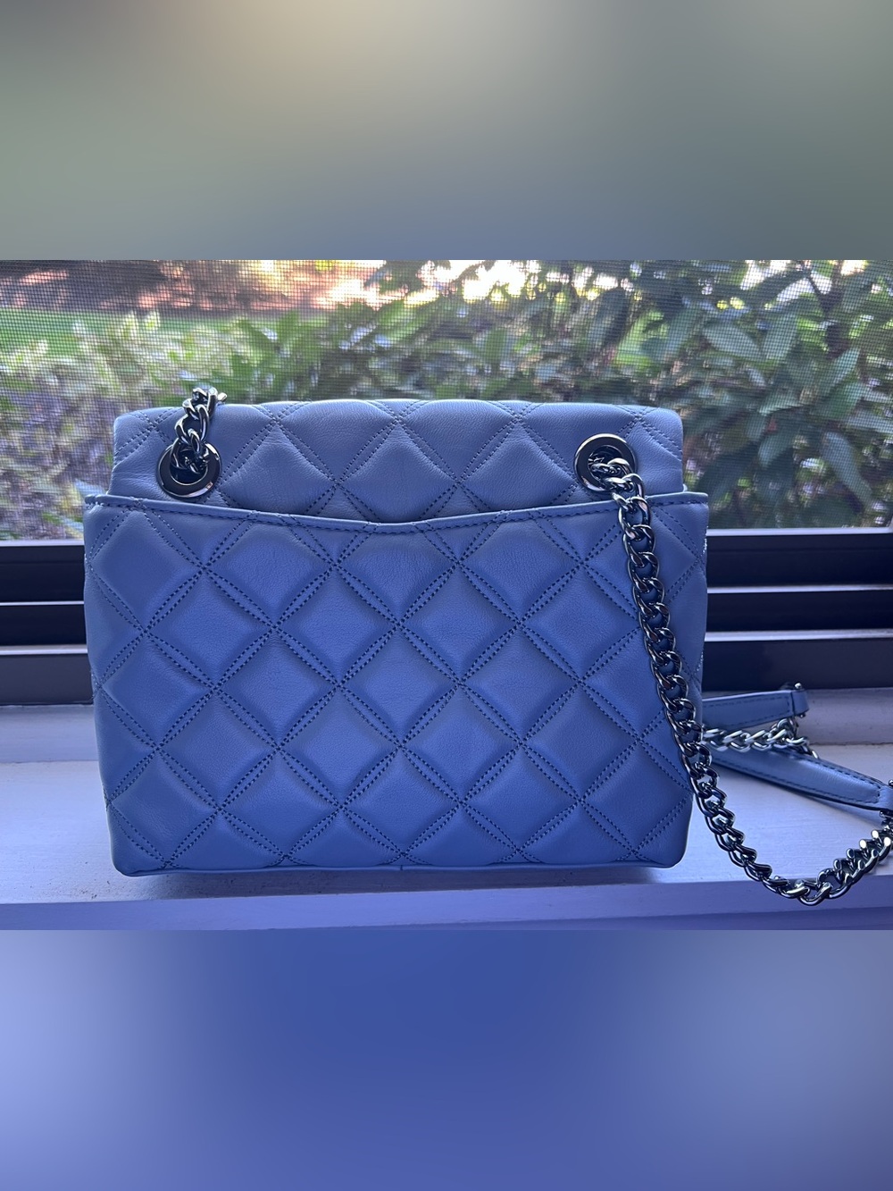 Kate Spade Quilted  Shoulder Bag in Periwinkle Blue - Picture 2 of 4
